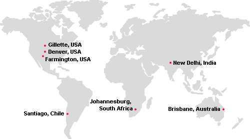 Service Centres Worldwide